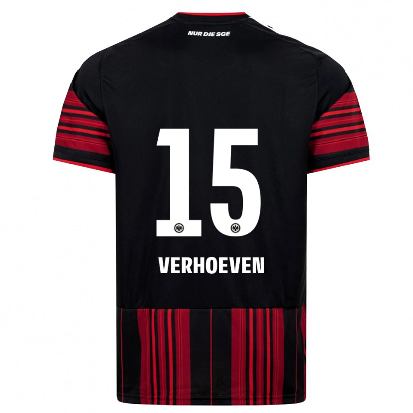 Danxen Niño Camiseta Raphael Verhoeven #15 Negro Rojo Blanco 1ª Equipación 2026/27 La Camisa México