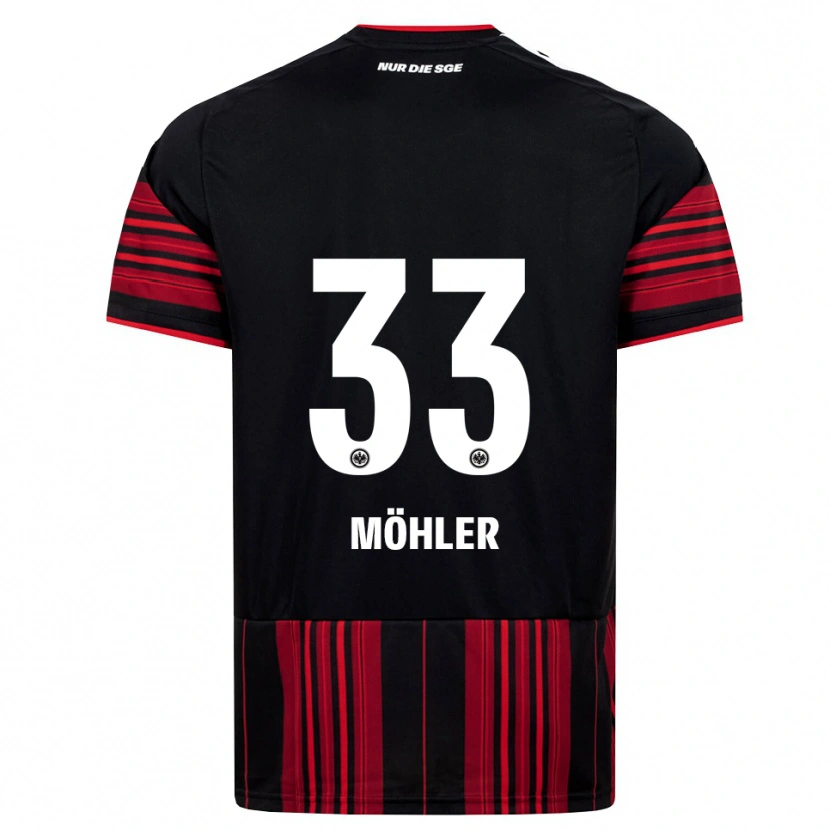 Danxen Niño Camiseta Emil Möhler #33 Negro Rojo Blanco 1ª Equipación 2026/27 La Camisa México