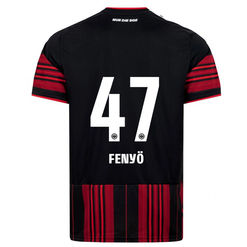 Danxen Niño Camiseta Noah Fenyö #47 Negro Rojo Blanco 1ª Equipación 2026/27 La Camisa México