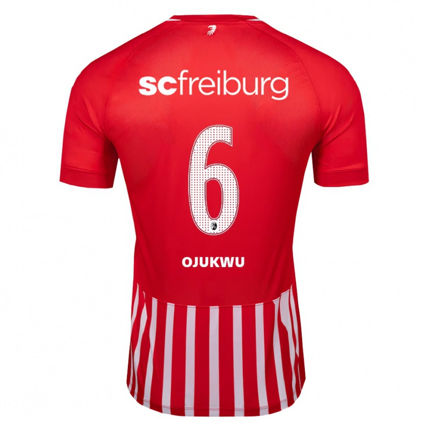 Danxen Niño Camiseta Nicole Ojukwu #6 Rojo Blanco Negro 1ª Equipación 2026/27 La Camisa México