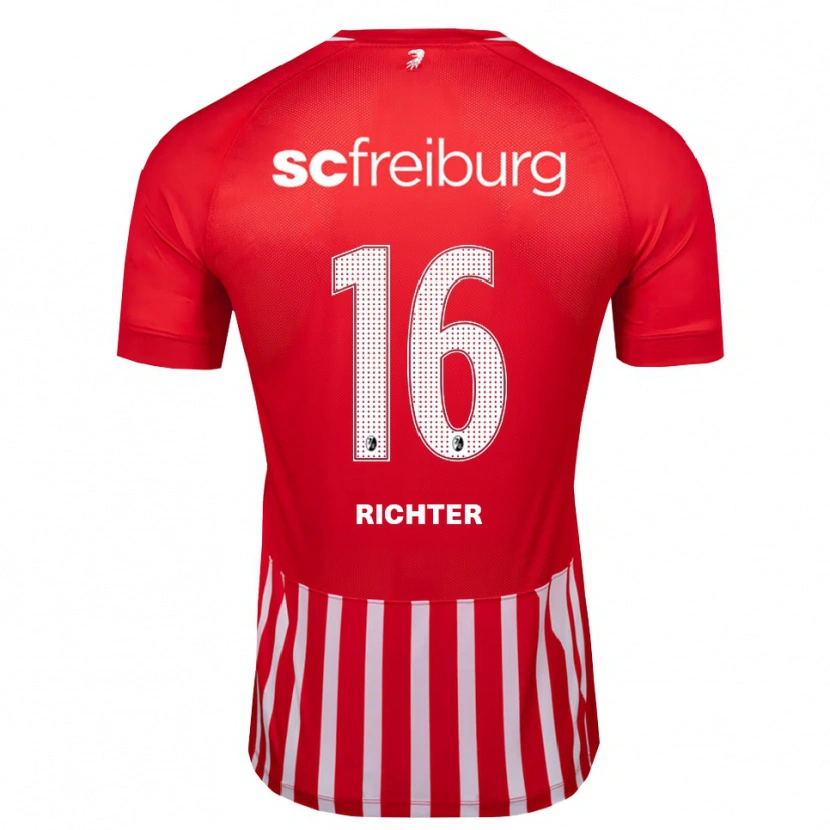 Danxen Niño Camiseta Tom Richter #16 Rojo Blanco Negro 1ª Equipación 2026/27 La Camisa México