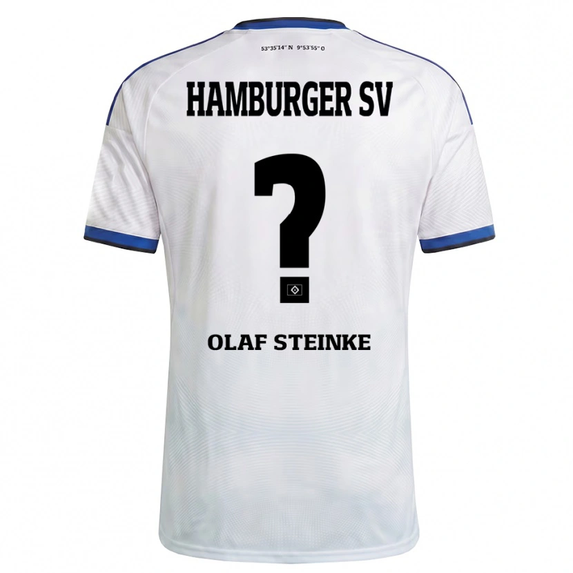 Danxen Niño Camiseta Eric Olaf Steinke #0 Blanco Negro Azul 1ª Equipación 2026/27 La Camisa México