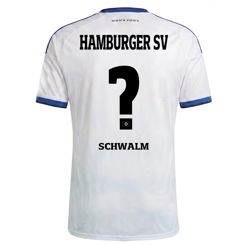 Danxen Niño Camiseta Viktoria Schwalm #0 Blanco Negro Azul 1ª Equipación 2026/27 La Camisa México