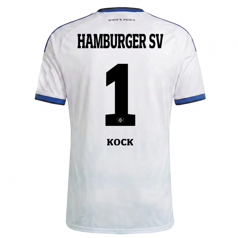Danxen Niño Camiseta Nelio Kock #1 Blanco Negro Azul 1ª Equipación 2026/27 La Camisa México