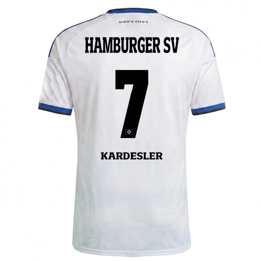 Danxen Niño Camiseta Vildan Kardesler #7 Blanco Negro Azul 1ª Equipación 2026/27 La Camisa México