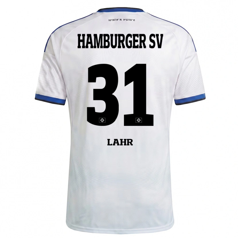 Danxen Niño Camiseta Jobina Lahr #31 Blanco Negro Azul 1ª Equipación 2026/27 La Camisa México