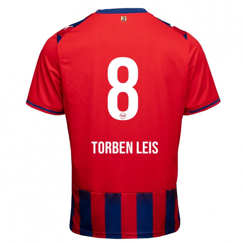 Danxen Niño Camiseta Torben Leis #8 Azul Real Blanco Rojo 1ª Equipación 2026/27 La Camisa México