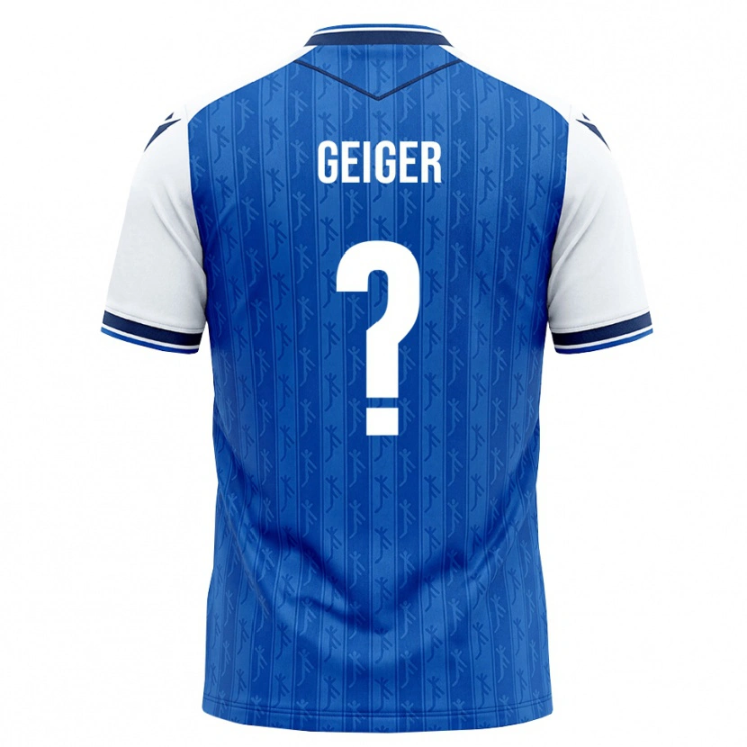 Danxen Niño Camiseta Dennis Geiger #0 Azul Real Blanco 1ª Equipación 2026/27 La Camisa México