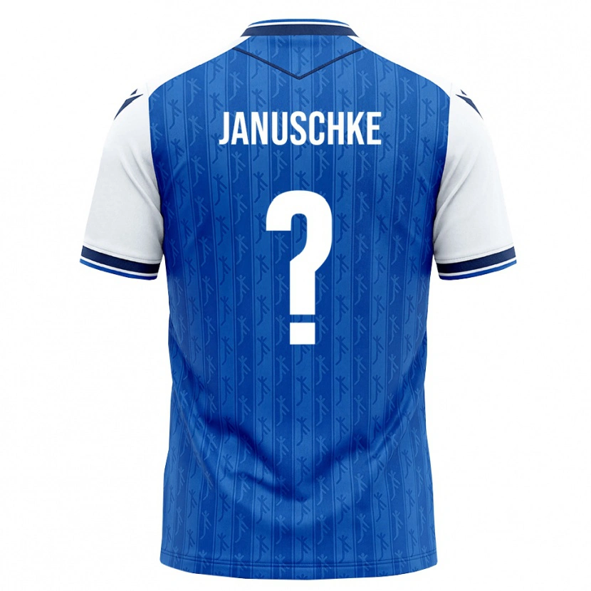 Danxen Niño Camiseta Tim Januschke #0 Azul Real Blanco 1ª Equipación 2026/27 La Camisa México