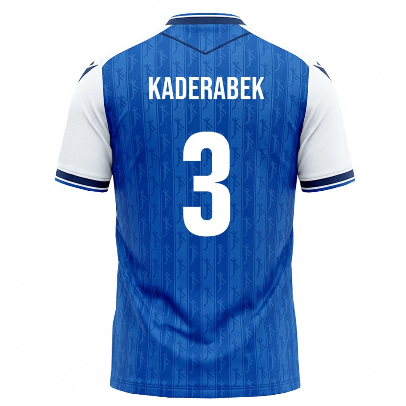Danxen Niño Camiseta Pavel Kaderabek #3 Azul Real Blanco 1ª Equipación 2026/27 La Camisa México