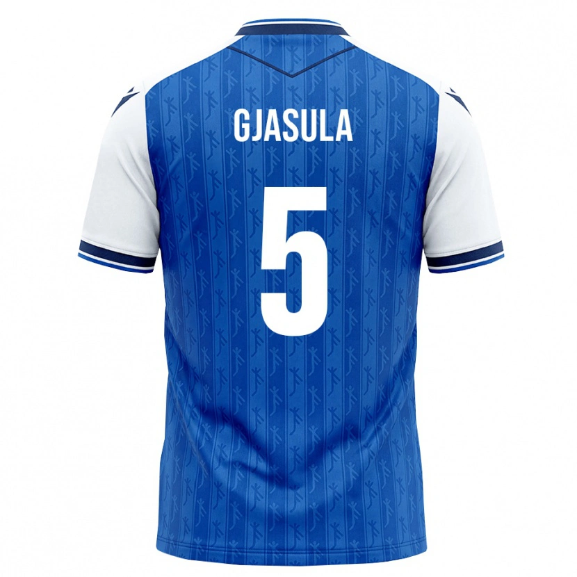 Danxen Niño Camiseta Klaus Gjasula #5 Azul Real Blanco 1ª Equipación 2026/27 La Camisa México