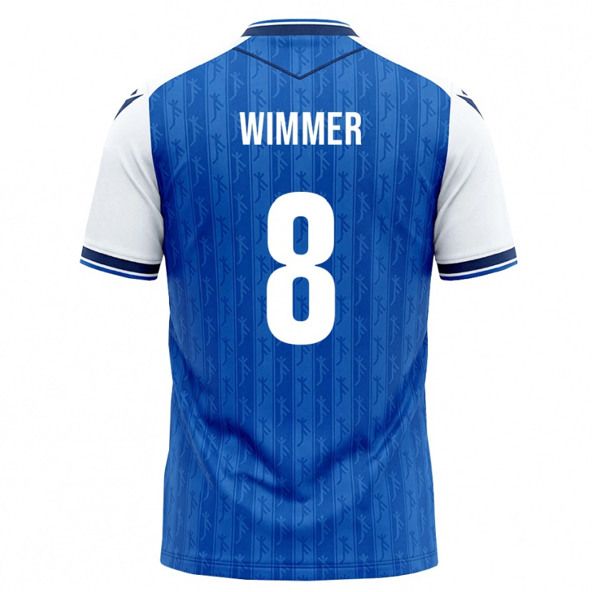 Danxen Niño Camiseta Patrick Wimmer #8 Azul Real Blanco 1ª Equipación 2026/27 La Camisa México