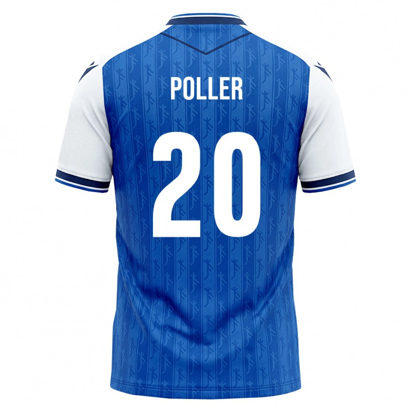 Danxen Niño Camiseta Tiago Poller #20 Azul Real Blanco 1ª Equipación 2026/27 La Camisa México
