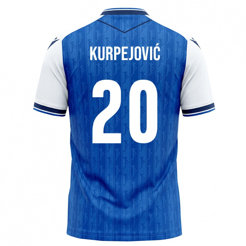 Danxen Niño Camiseta Albin Kurpejović #20 Azul Real Blanco 1ª Equipación 2026/27 La Camisa México