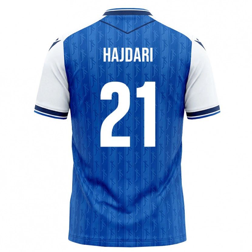 Danxen Niño Camiseta Albian Hajdari #21 Azul Real Blanco 1ª Equipación 2026/27 La Camisa México