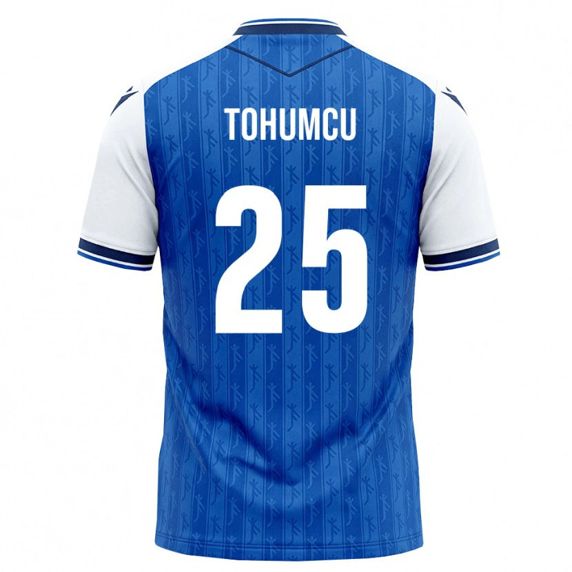 Danxen Niño Camiseta Umut Tohumcu #25 Azul Real Blanco 1ª Equipación 2026/27 La Camisa México