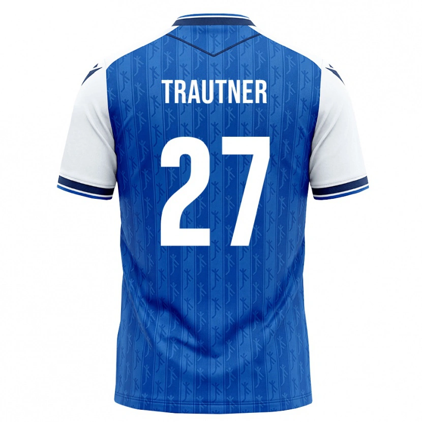 Danxen Niño Camiseta Tobias Trautner #27 Azul Real Blanco 1ª Equipación 2026/27 La Camisa México