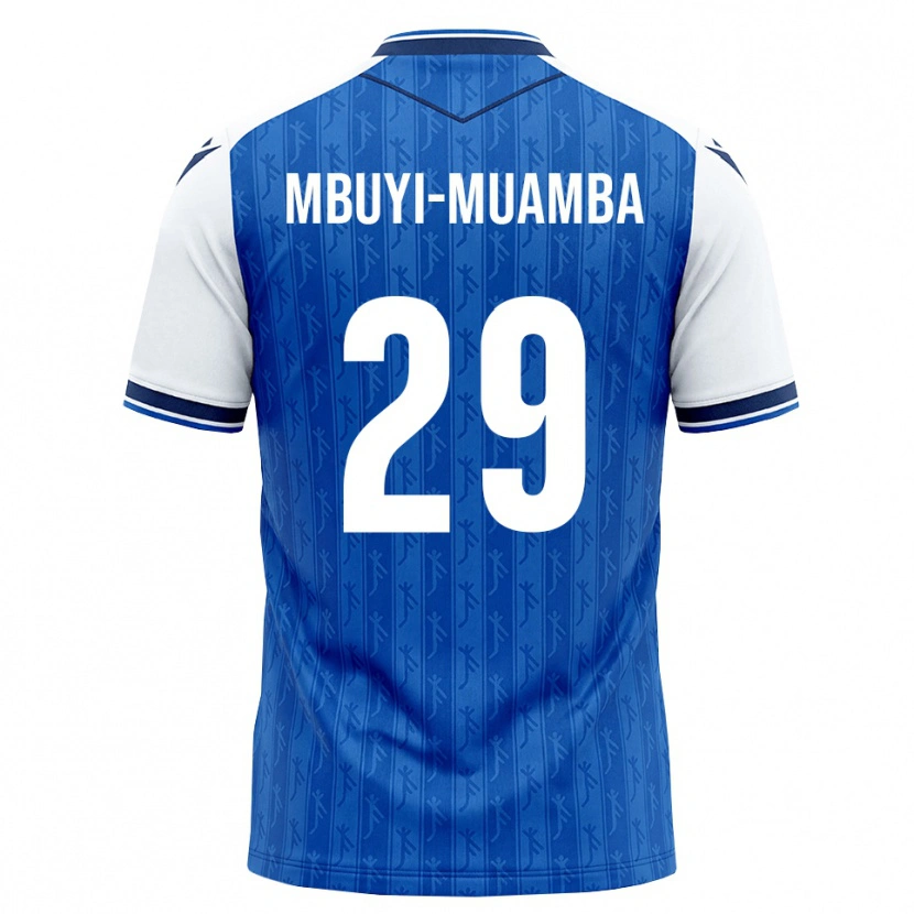 Danxen Niño Camiseta Hubert Mbuyi-Muamba #29 Azul Real Blanco 1ª Equipación 2026/27 La Camisa México