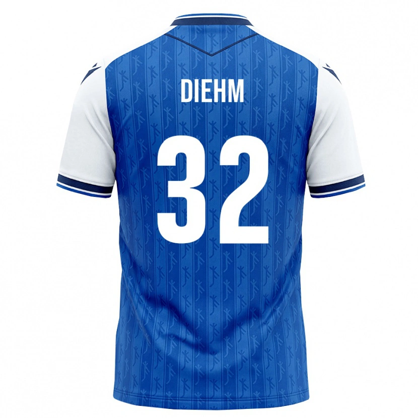 Danxen Niño Camiseta Vanessa Diehm #32 Azul Real Blanco 1ª Equipación 2026/27 La Camisa México