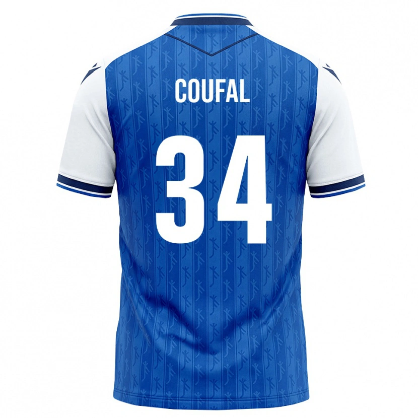 Danxen Niño Camiseta Vladimír Coufal #34 Azul Real Blanco 1ª Equipación 2026/27 La Camisa México