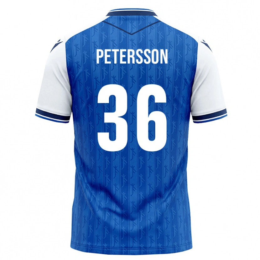 Danxen Niño Camiseta Lúkas Petersson #36 Azul Real Blanco 1ª Equipación 2026/27 La Camisa México