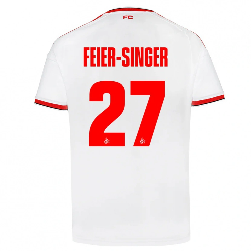 Danxen Niño Camiseta Laura Feier-Singer #27 Blanco Rojo Negro 1ª Equipación 2026/27 La Camisa México