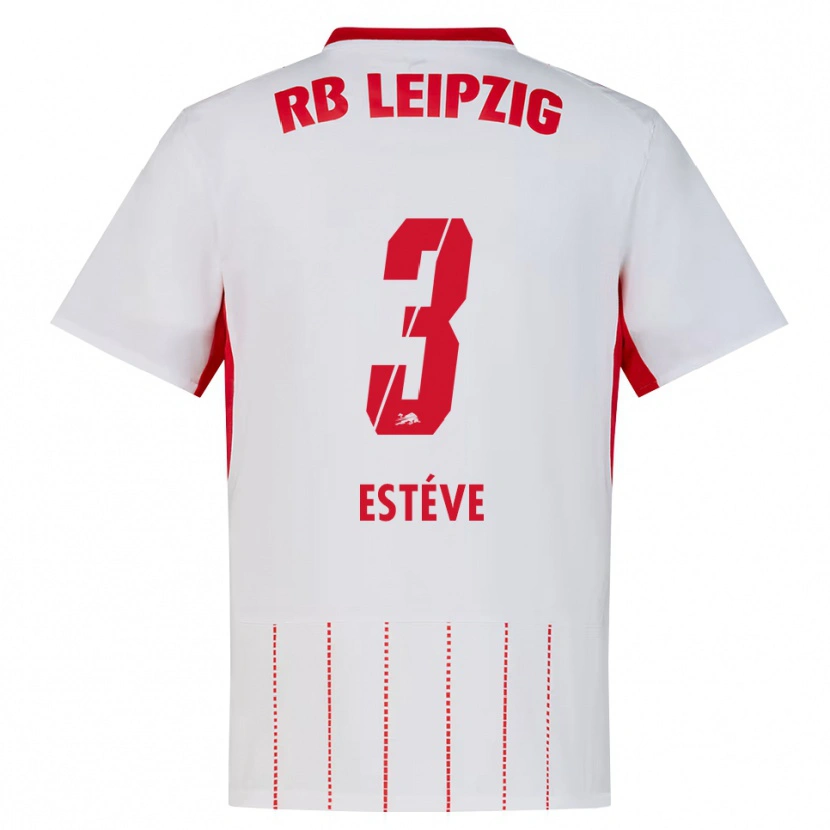 Danxen Niño Camiseta Maxime Estève #3 Rojo Blanco Amarillo 1ª Equipación 2026/27 La Camisa México