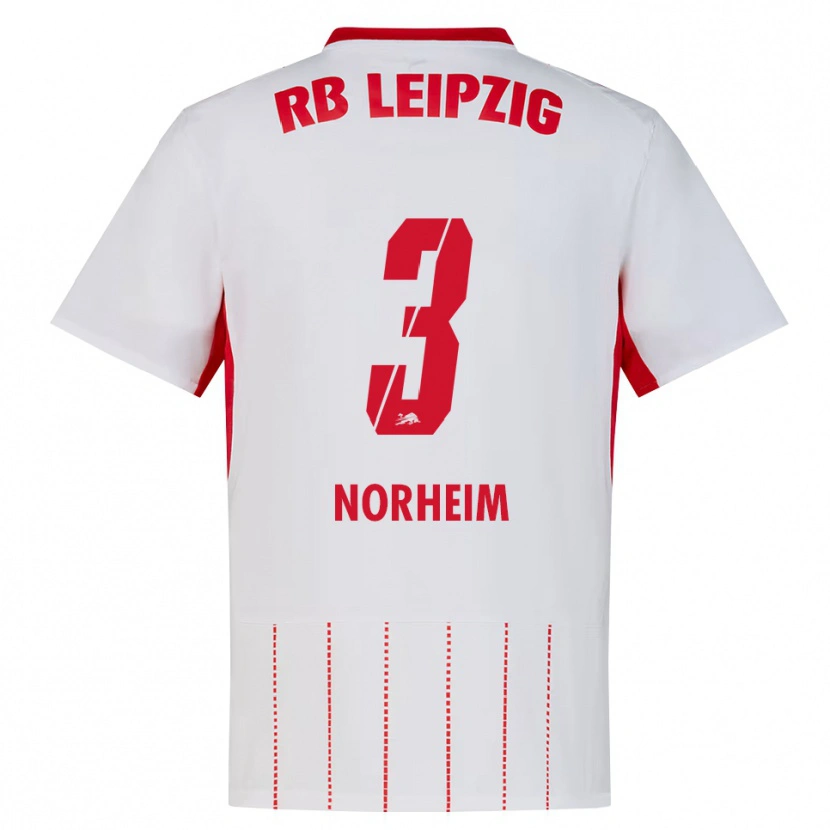 Danxen Niño Camiseta Andrea Norheim #3 Rojo Blanco Amarillo 1ª Equipación 2026/27 La Camisa México