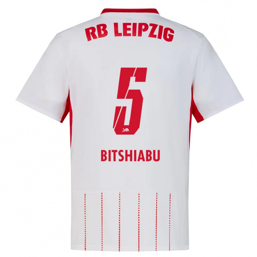 Danxen Niño Camiseta El Chadaille Bitshiabu #5 Rojo Blanco Amarillo 1ª Equipación 2026/27 La Camisa México