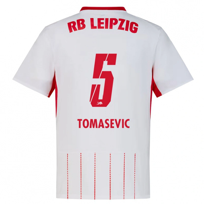 Danxen Niño Camiseta Niko Tomasevic #5 Rojo Blanco Amarillo 1ª Equipación 2026/27 La Camisa México