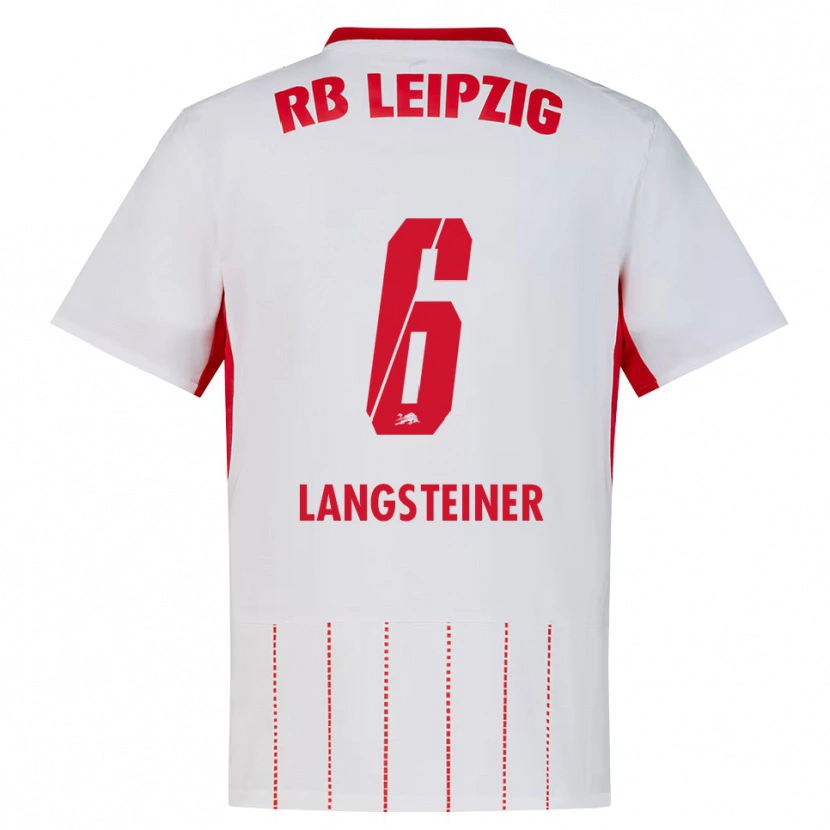 Danxen Niño Camiseta Toni Langsteiner #6 Rojo Blanco Amarillo 1ª Equipación 2026/27 La Camisa México