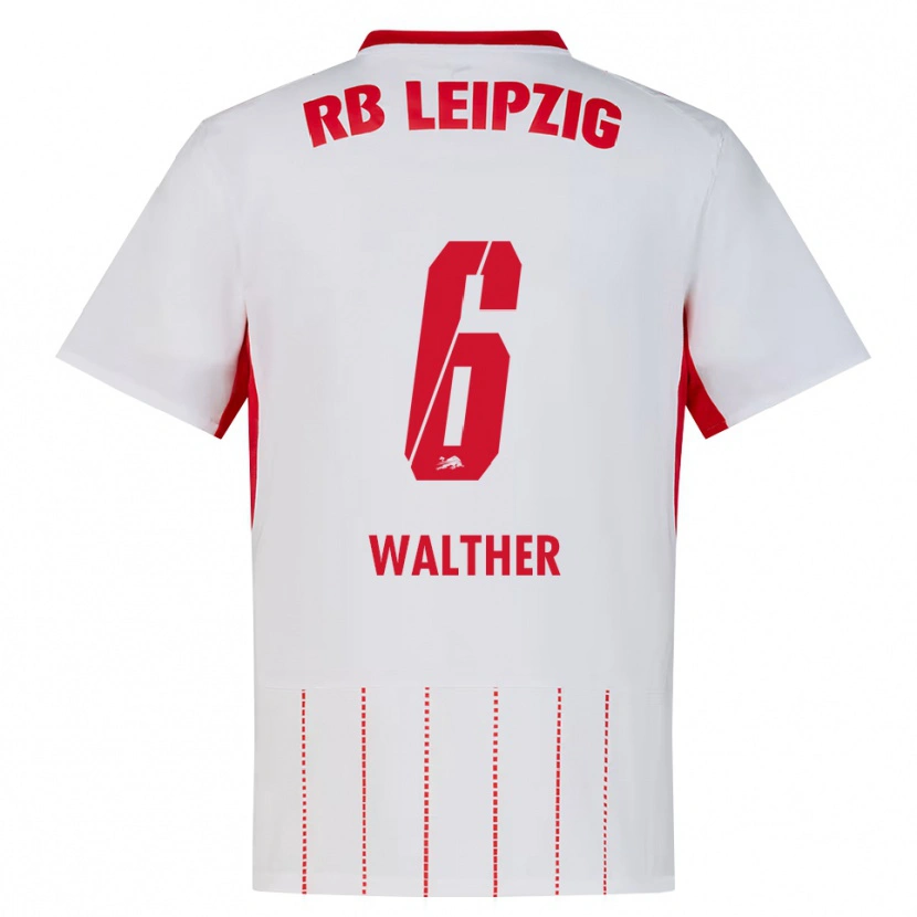 Danxen Niño Camiseta Mika Walther #6 Rojo Blanco Amarillo 1ª Equipación 2026/27 La Camisa México