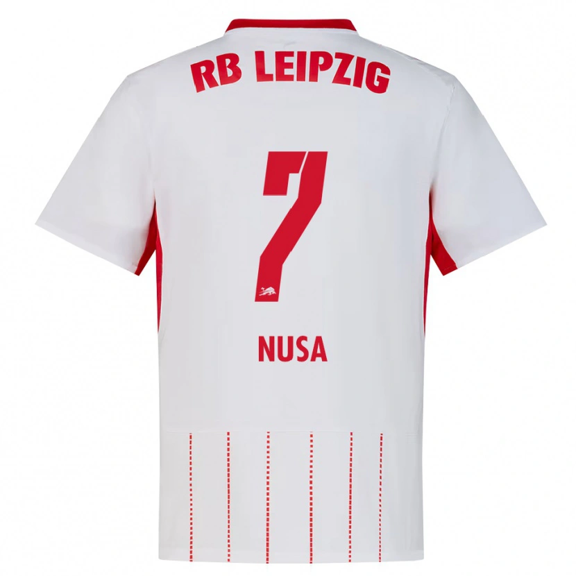Danxen Niño Camiseta Antonio Nusa #7 Rojo Blanco Amarillo 1ª Equipación 2026/27 La Camisa México