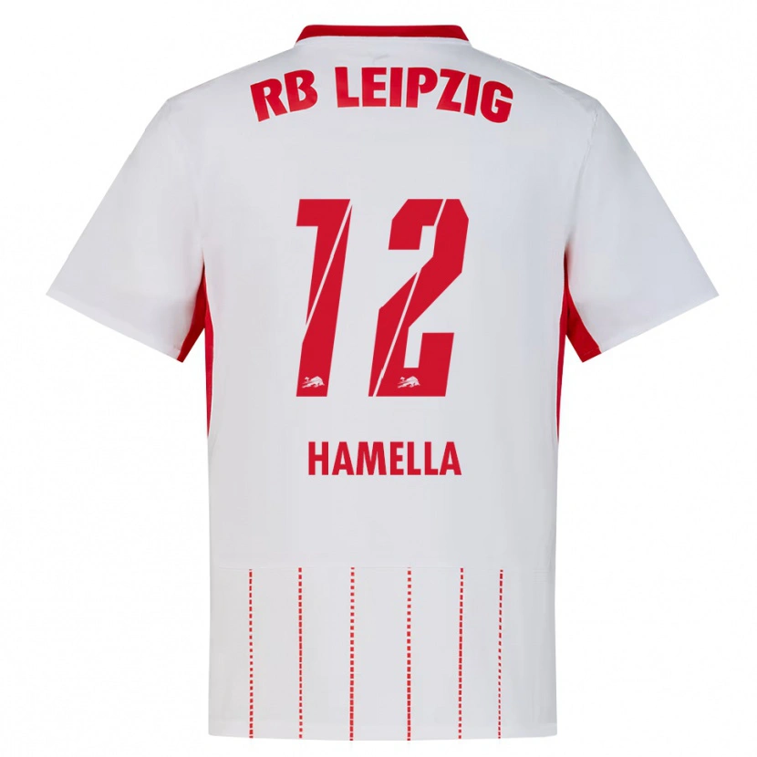 Danxen Niño Camiseta Karl Hamella #12 Rojo Blanco Amarillo 1ª Equipación 2026/27 La Camisa México
