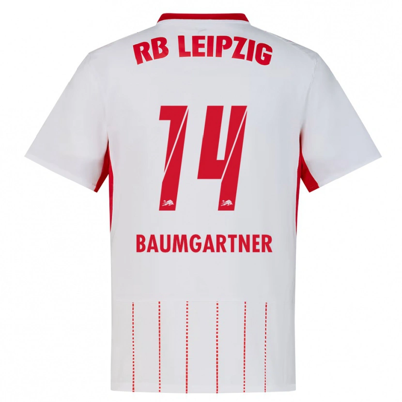 Danxen Niño Camiseta Christoph Baumgartner #14 Rojo Blanco Amarillo 1ª Equipación 2026/27 La Camisa México