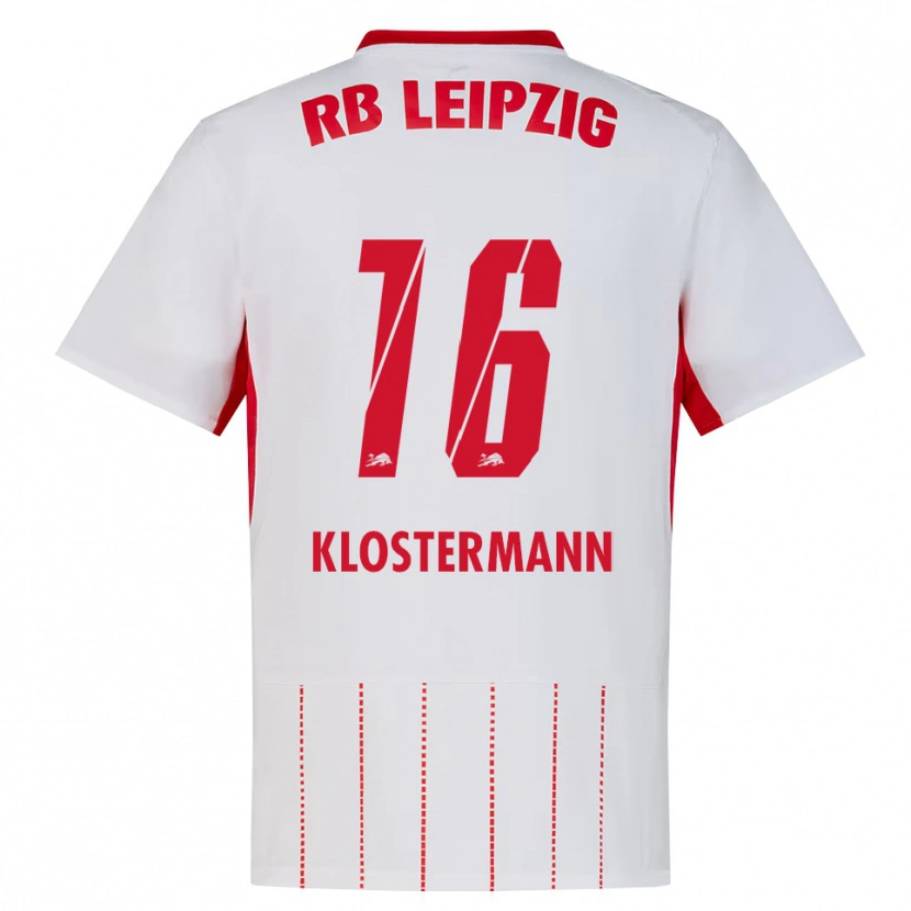 Danxen Niño Camiseta Lukas Klostermann #16 Rojo Blanco Amarillo 1ª Equipación 2026/27 La Camisa México