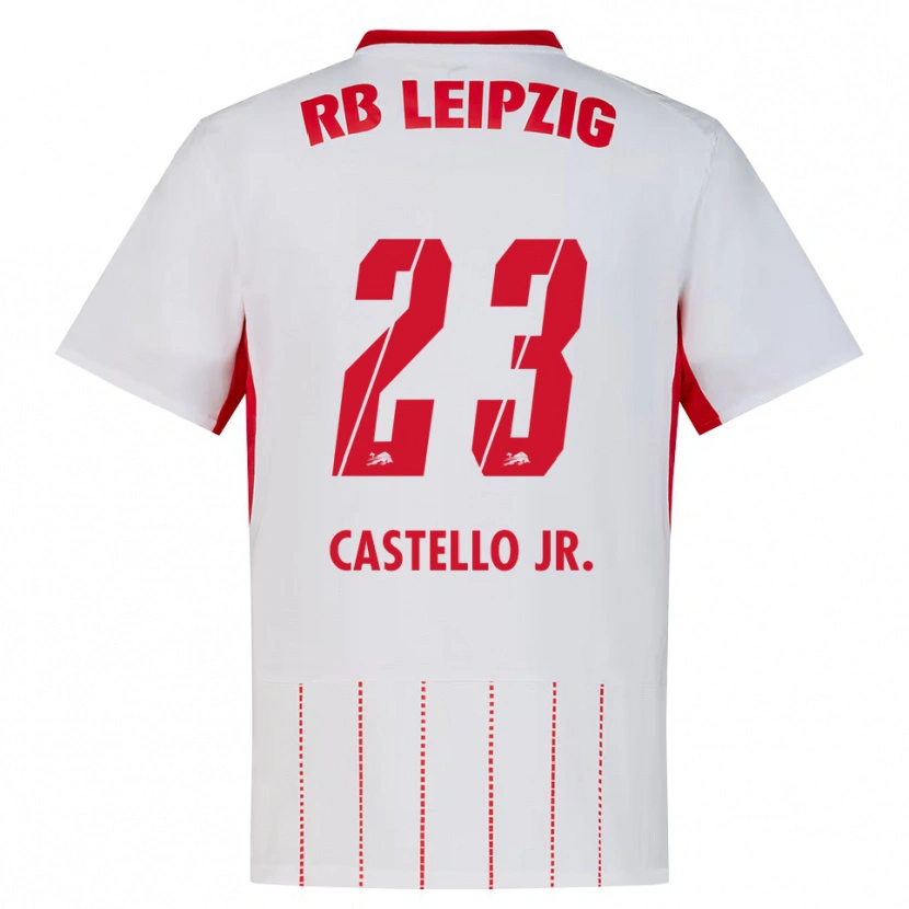 Danxen Niño Camiseta Castello Lukeba #23 Rojo Blanco Amarillo 1ª Equipación 2026/27 La Camisa México