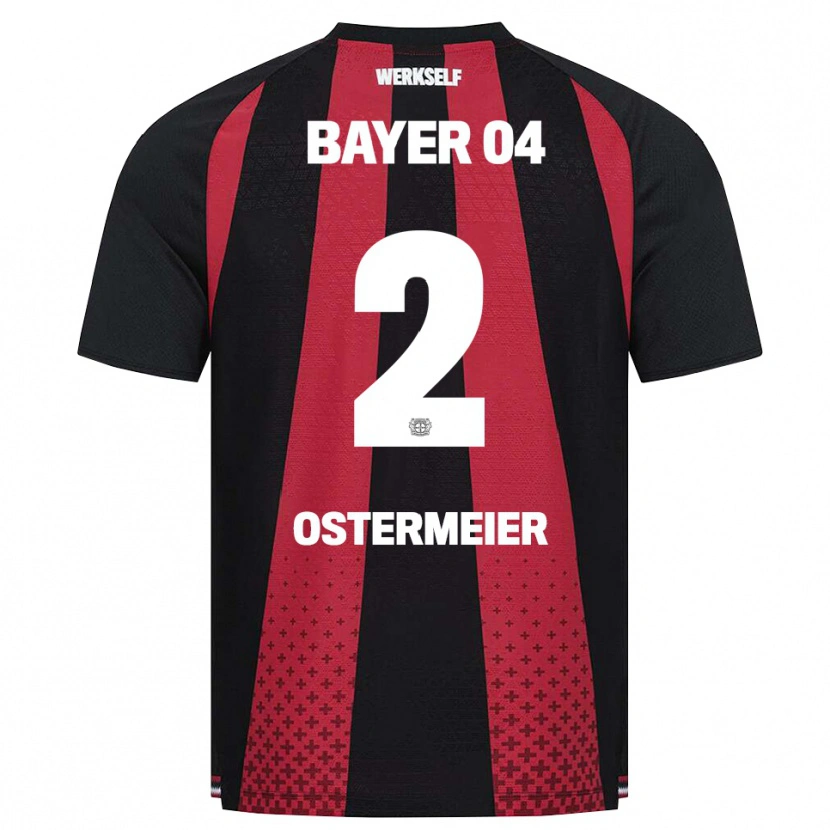 Danxen Niño Camiseta Selina Ostermeier #2 Negro Blanco Rojo 1ª Equipación 2026/27 La Camisa México