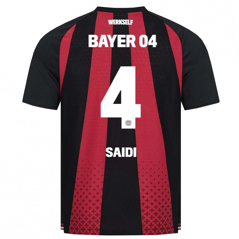 Danxen Niño Camiseta Obaid Saidi #4 Negro Blanco Rojo 1ª Equipación 2026/27 La Camisa México