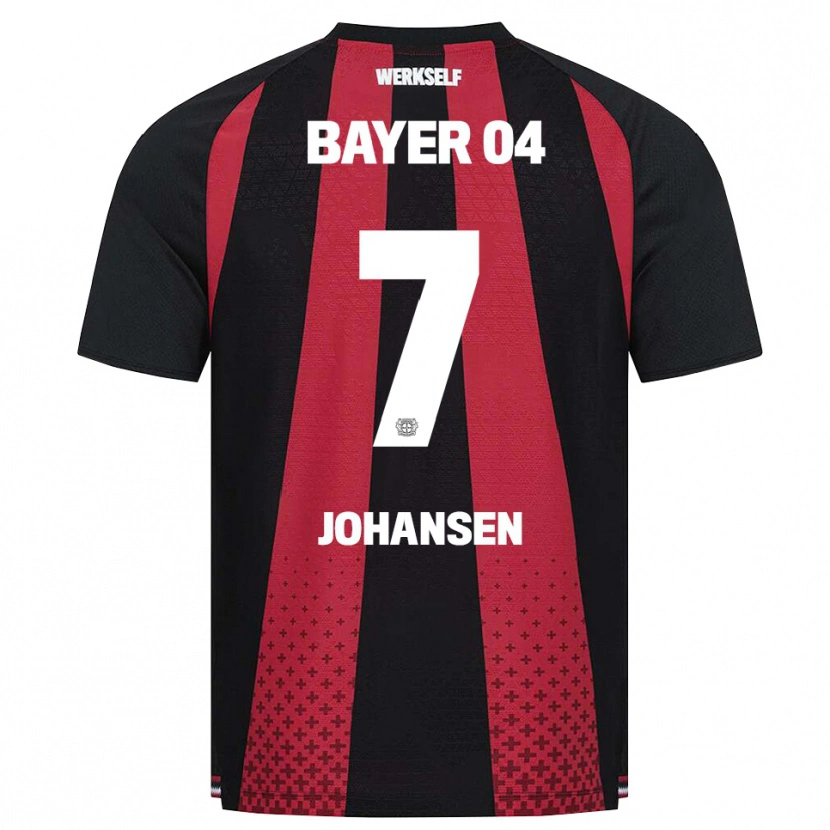 Danxen Niño Camiseta Cecilie Johansen #7 Negro Blanco Rojo 1ª Equipación 2026/27 La Camisa México