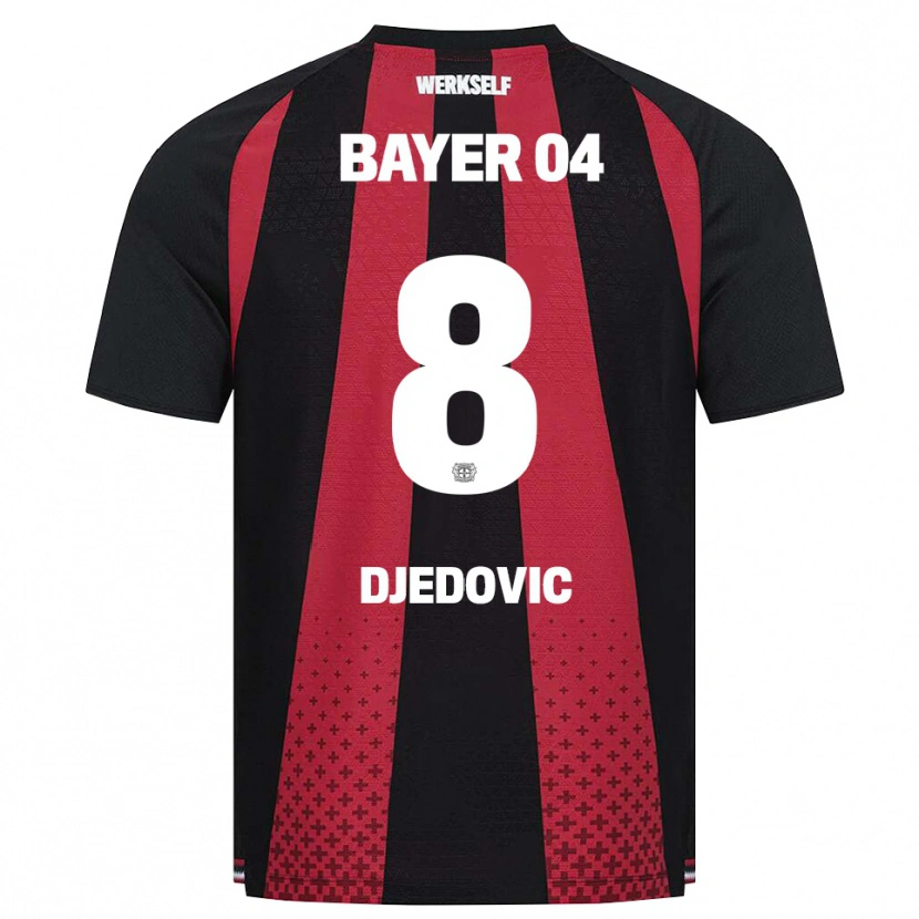 Danxen Niño Camiseta Melis Djedovic #8 Negro Blanco Rojo 1ª Equipación 2026/27 La Camisa México