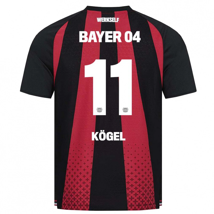 Danxen Niño Camiseta Kristin Kögel #11 Negro Blanco Rojo 1ª Equipación 2026/27 La Camisa México