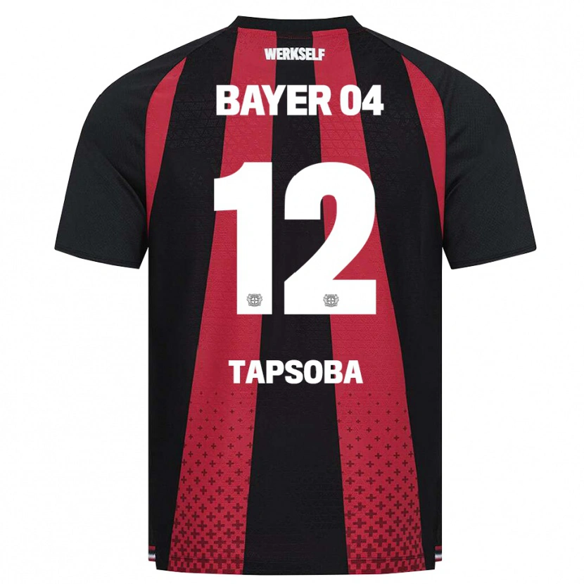 Danxen Niño Camiseta Edmond Tapsoba #12 Negro Blanco Rojo 1ª Equipación 2026/27 La Camisa México