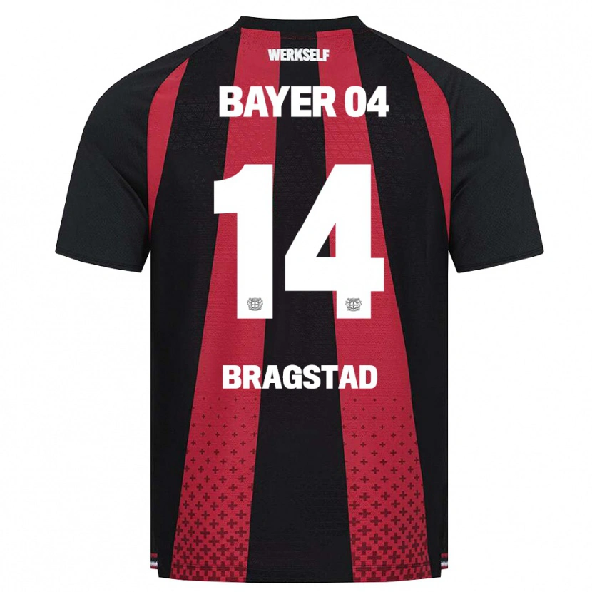 Danxen Niño Camiseta Emilie Bragstad #14 Negro Blanco Rojo 1ª Equipación 2026/27 La Camisa México