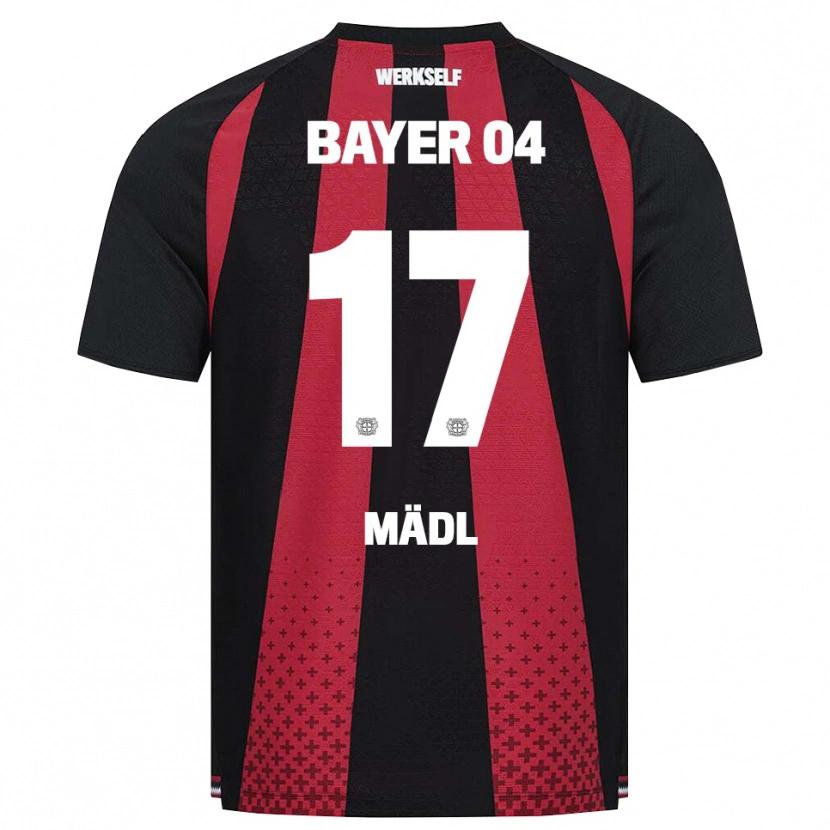 Danxen Niño Camiseta Valentina Mädl #17 Negro Blanco Rojo 1ª Equipación 2026/27 La Camisa México