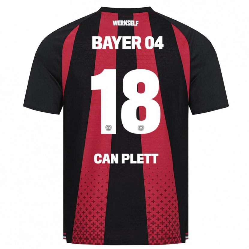 Danxen Niño Camiseta Nico Can Plett #18 Negro Blanco Rojo 1ª Equipación 2026/27 La Camisa México