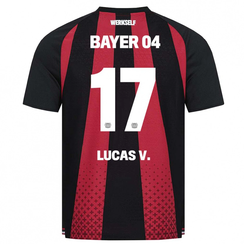 Danxen Niño Camiseta Lucas Vázquez #17 Negro Blanco Rojo 1ª Equipación 2026/27 La Camisa México