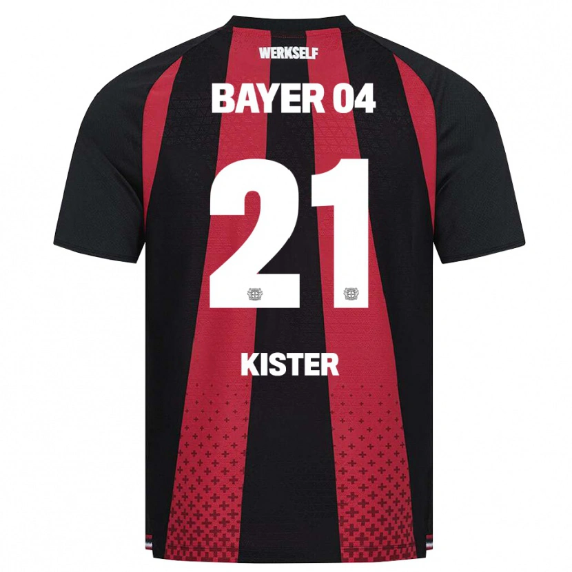 Danxen Niño Camiseta Akim Kister #21 Negro Blanco Rojo 1ª Equipación 2026/27 La Camisa México