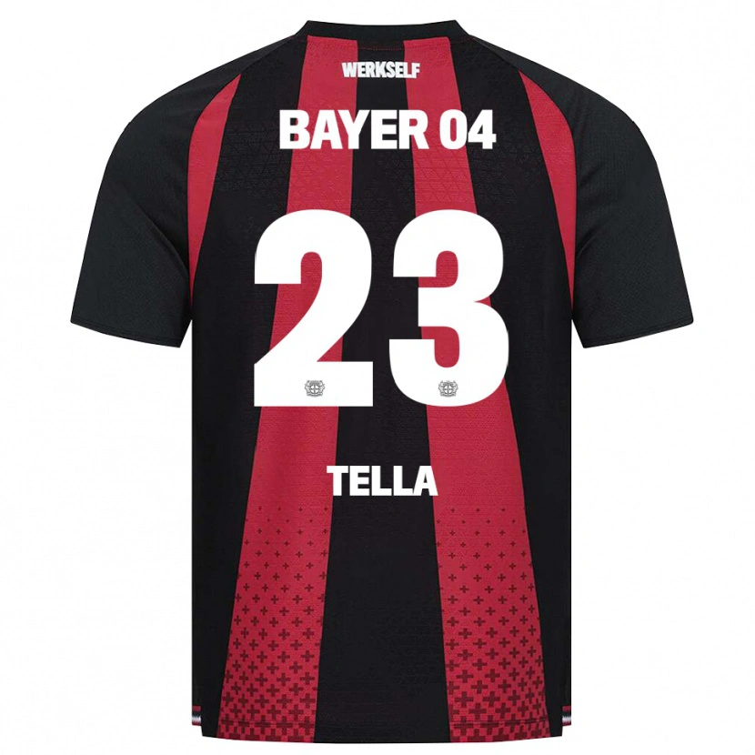 Danxen Niño Camiseta Nathan Tella #23 Negro Blanco Rojo 1ª Equipación 2026/27 La Camisa México
