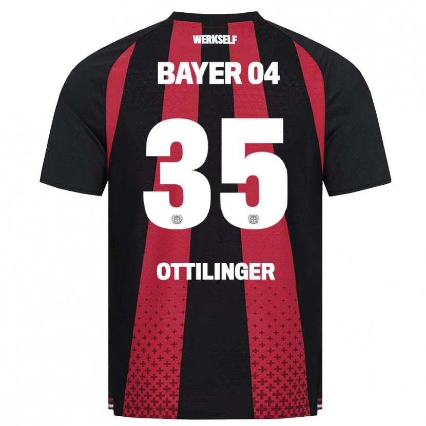 Danxen Niño Camiseta Marc Ottilinger #35 Negro Blanco Rojo 1ª Equipación 2026/27 La Camisa México